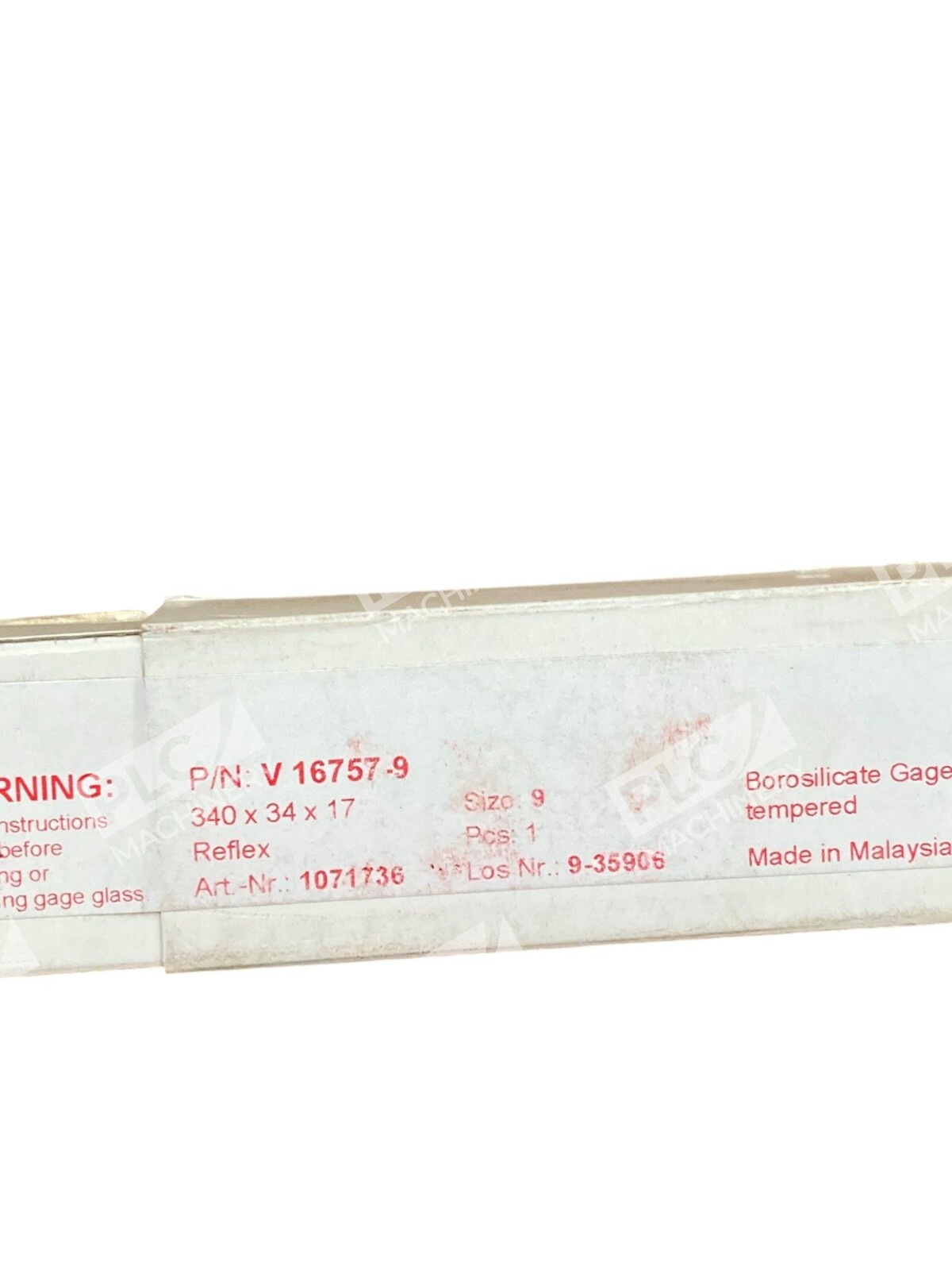 Jerguson Gage & Valve 340x34x17 9-35906 Gauge Glass V16757-9 - Image 12