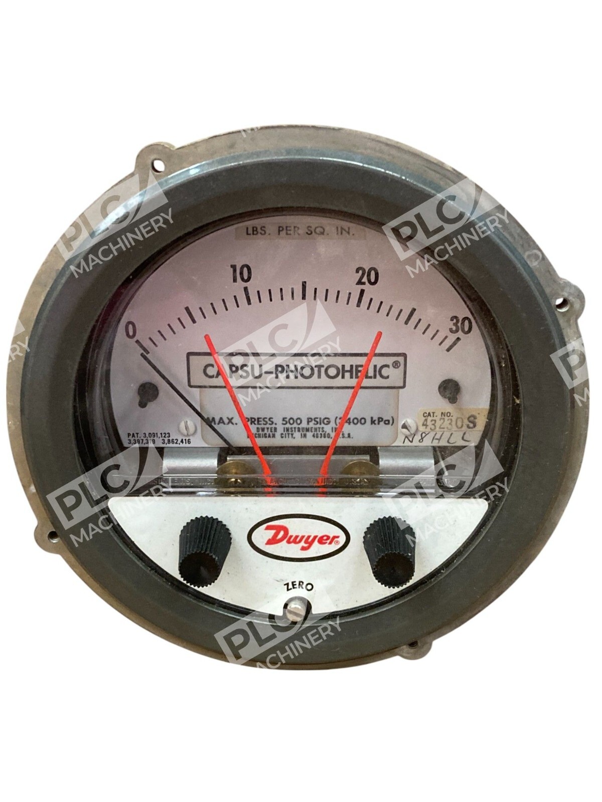 Dwyer Series 43000 Capsu-Photohelic Pressure Switch Gage 43230S - Image 3