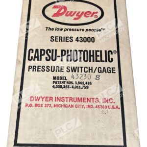 Dwyer 43230S - Dwyer Series 43000 Capsu-Photohelic Pressure Switch Gage 432