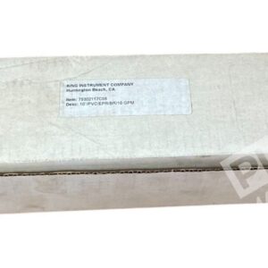 King 75302117C08 - King Instrument Company 10" PVC/EPR/BR/10 GPM Flowmeter Tube