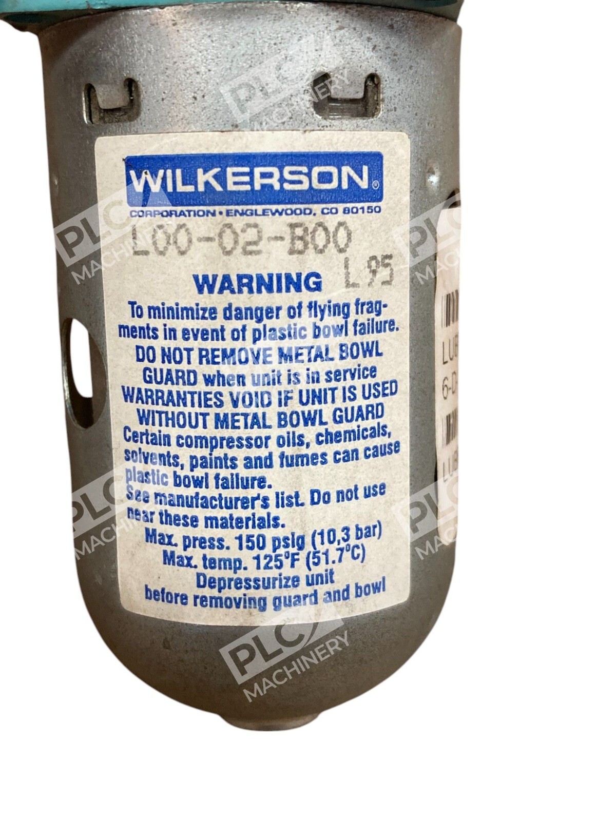 Wilkerson Pneumatic Lubricator L00-02-B00 - Image 6