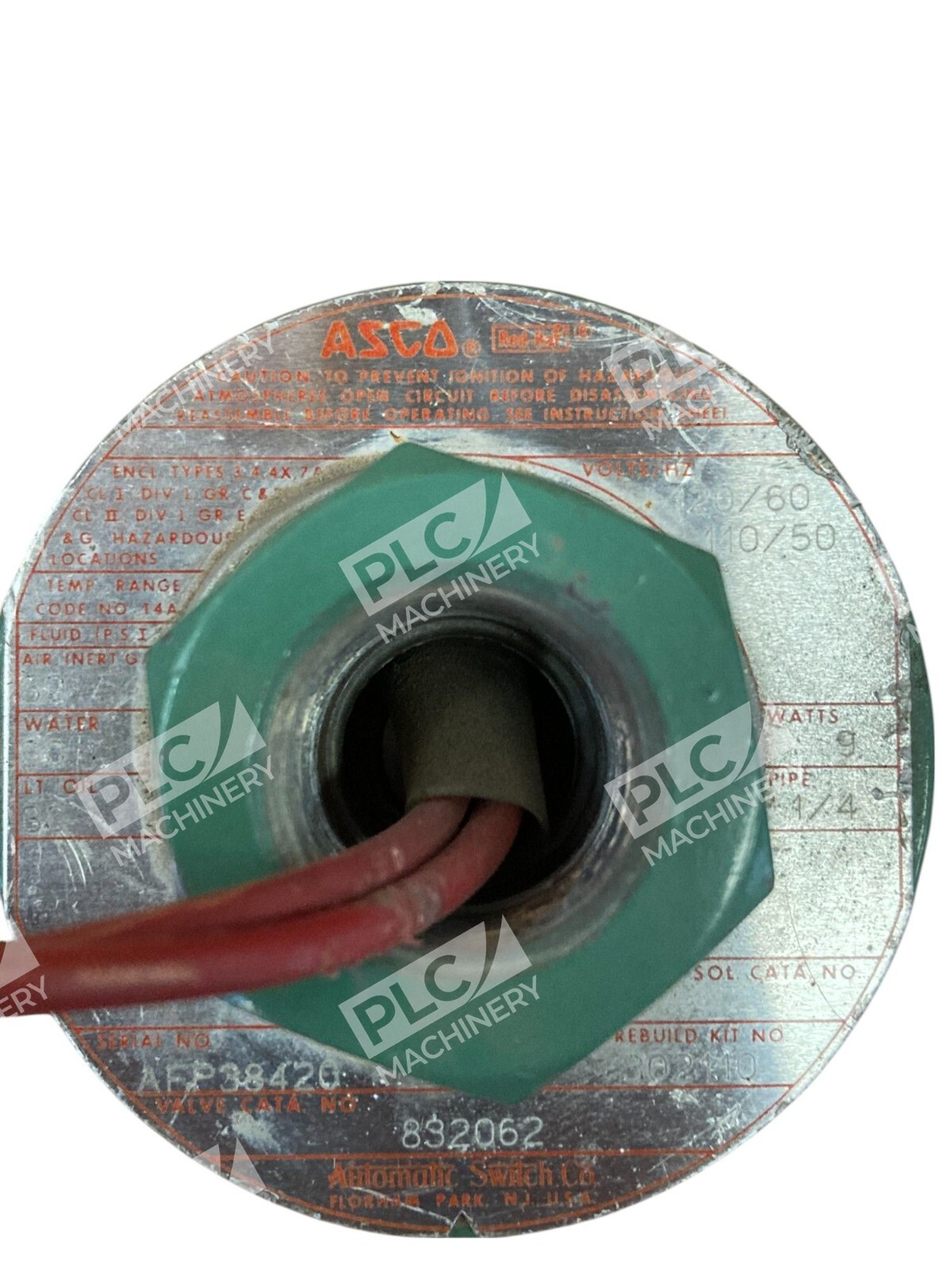 Asco 832062T Red Hat 1/4NPT Solenoid Valve - Image 7