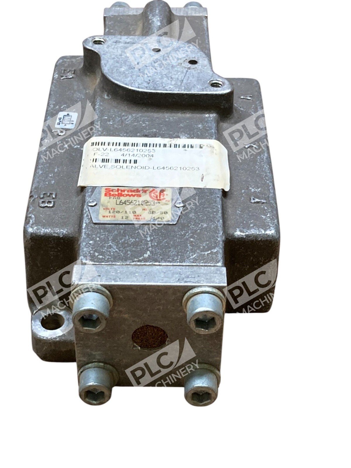 Schrader Bellows L6456Z10253 - Schrader Bellows Parker 12W 120/110V 60/50Hz 140PSI Solenoid