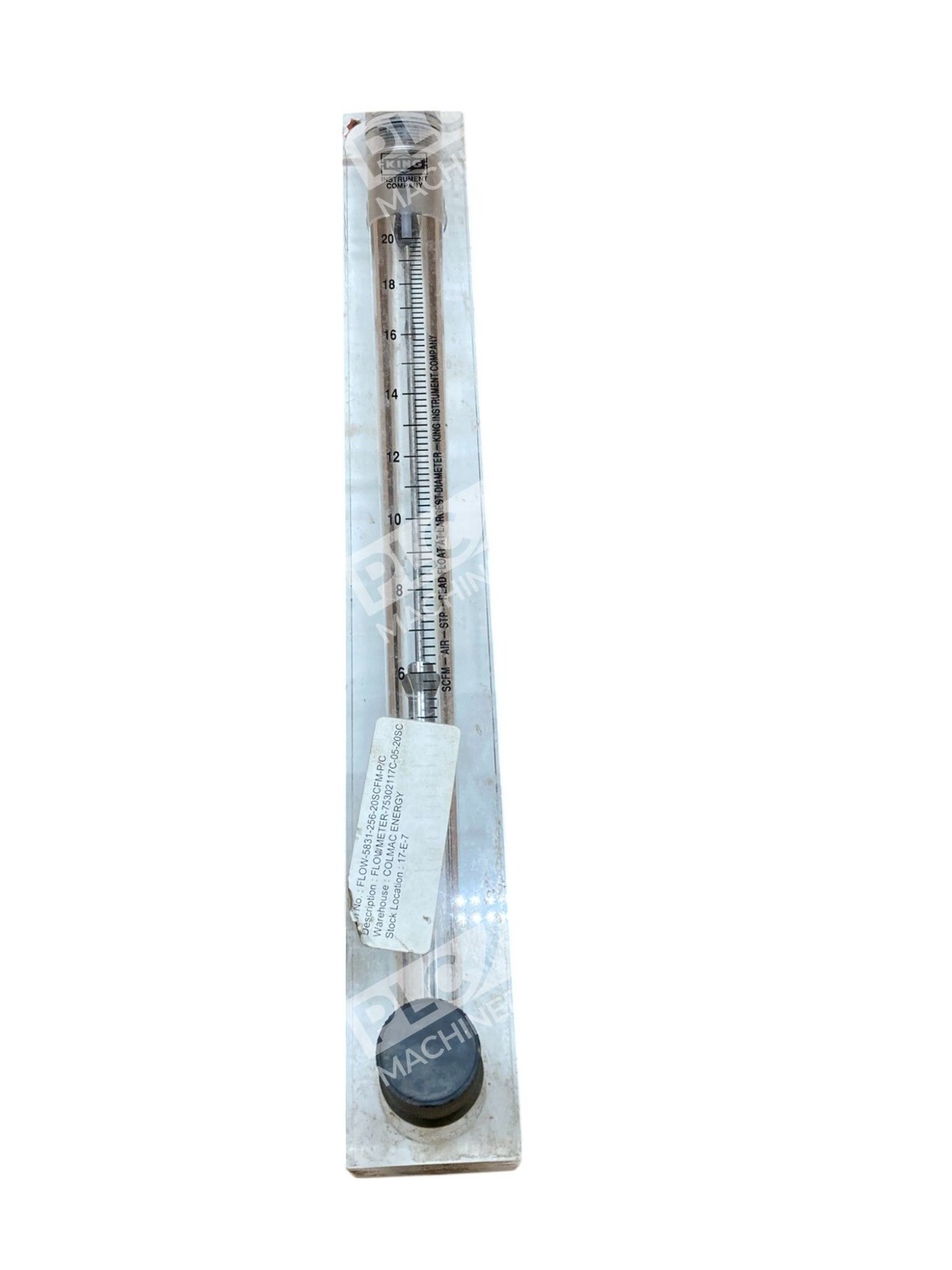 King 75302117C-05 - King Instrument 5831-256-20SCFM KIN530 Flowmeter 75302117C-0