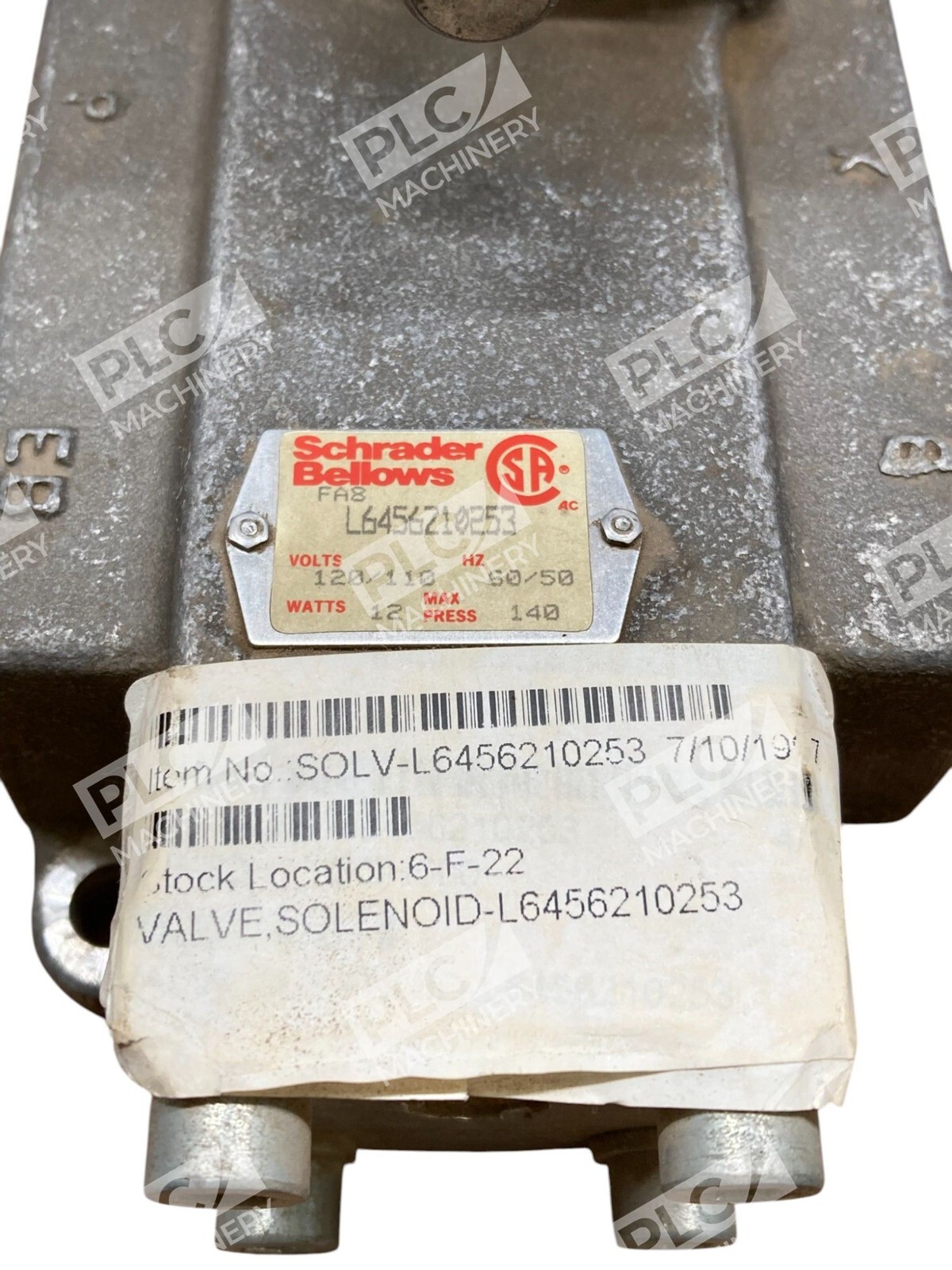 L7053360453 - Parker - 12W 120/110V 60/50Hz Mpress140 Solenoid Valve L6456Z1025 - Image 7