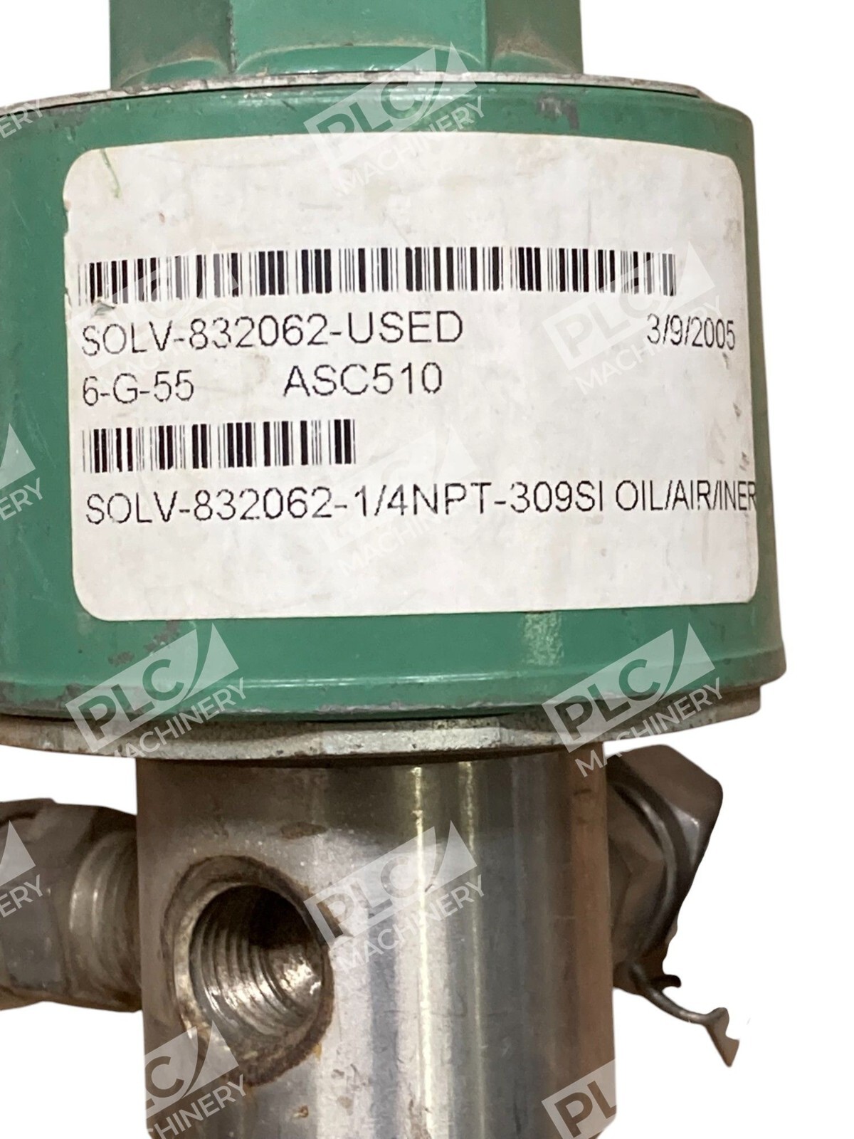 Asco 832062T Red Hat 1/4NPT 309SI ASC510 Solenoid Valve - Image 9