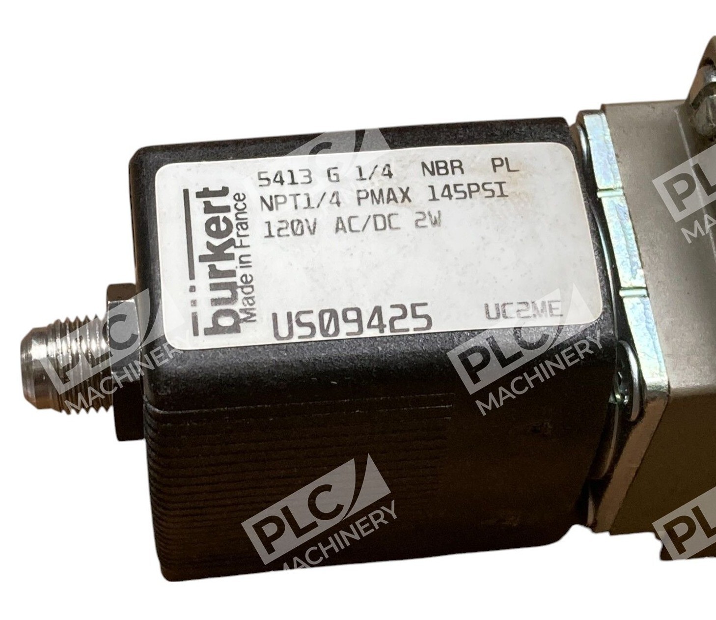 Burkert US09425 120VAC/DC 2W NPT1/4 Pmax 145PSI Solenoid Valve 5413 G 1/4 NBR PL - Image 5