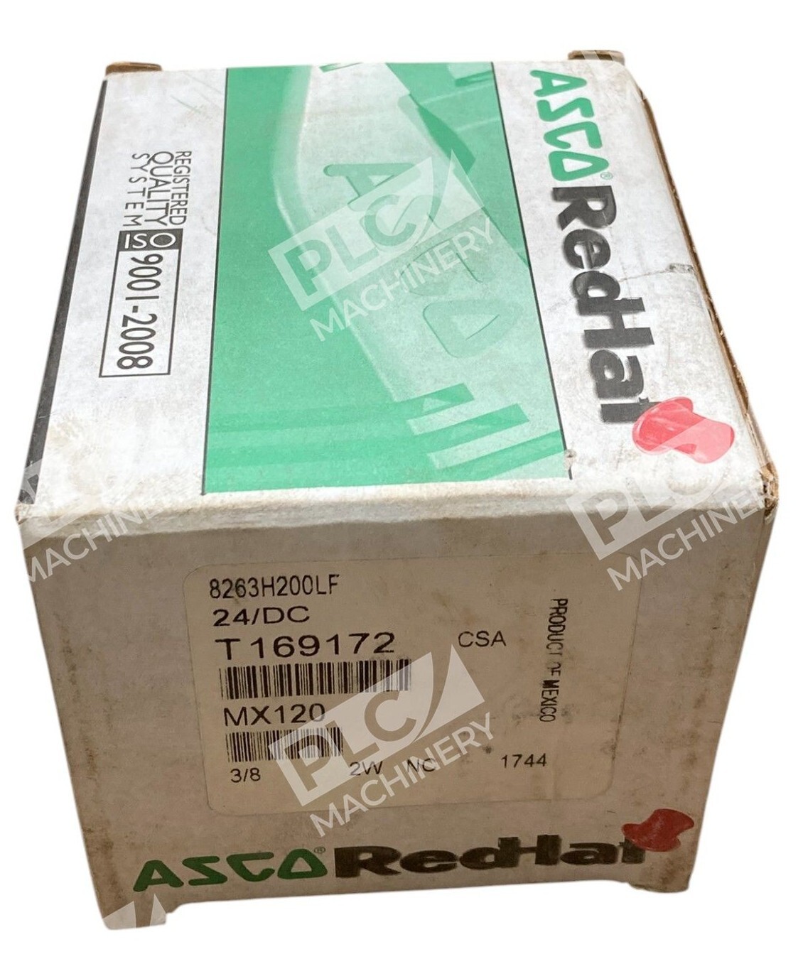ASCO Red Hat 24/DC T169172 3/8 2W Solenoid Valve 8263H200LF - Image 2