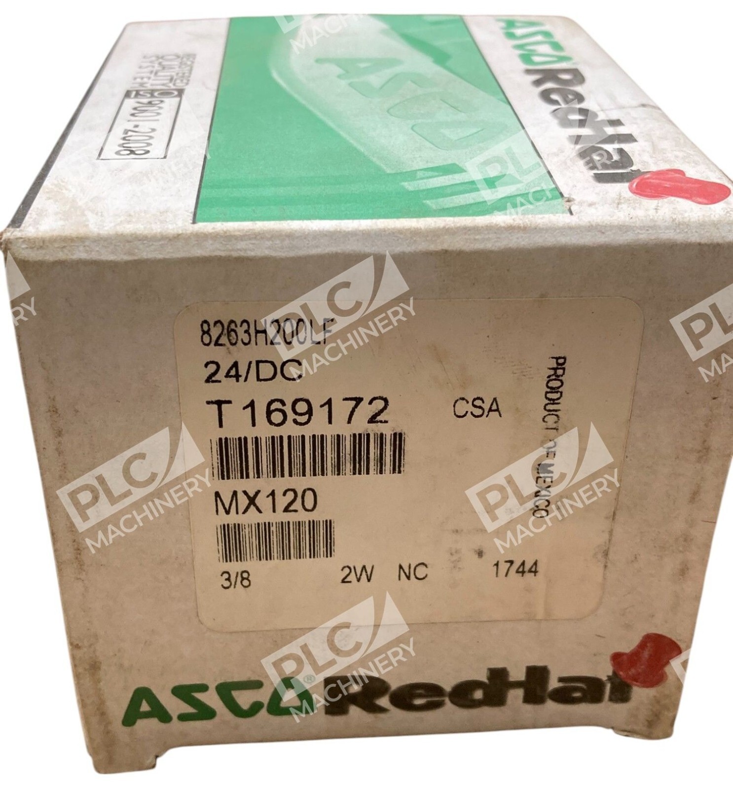 ASCO Red Hat 24/DC T169172 3/8 2W Solenoid Valve 8263H200LF - Image 3