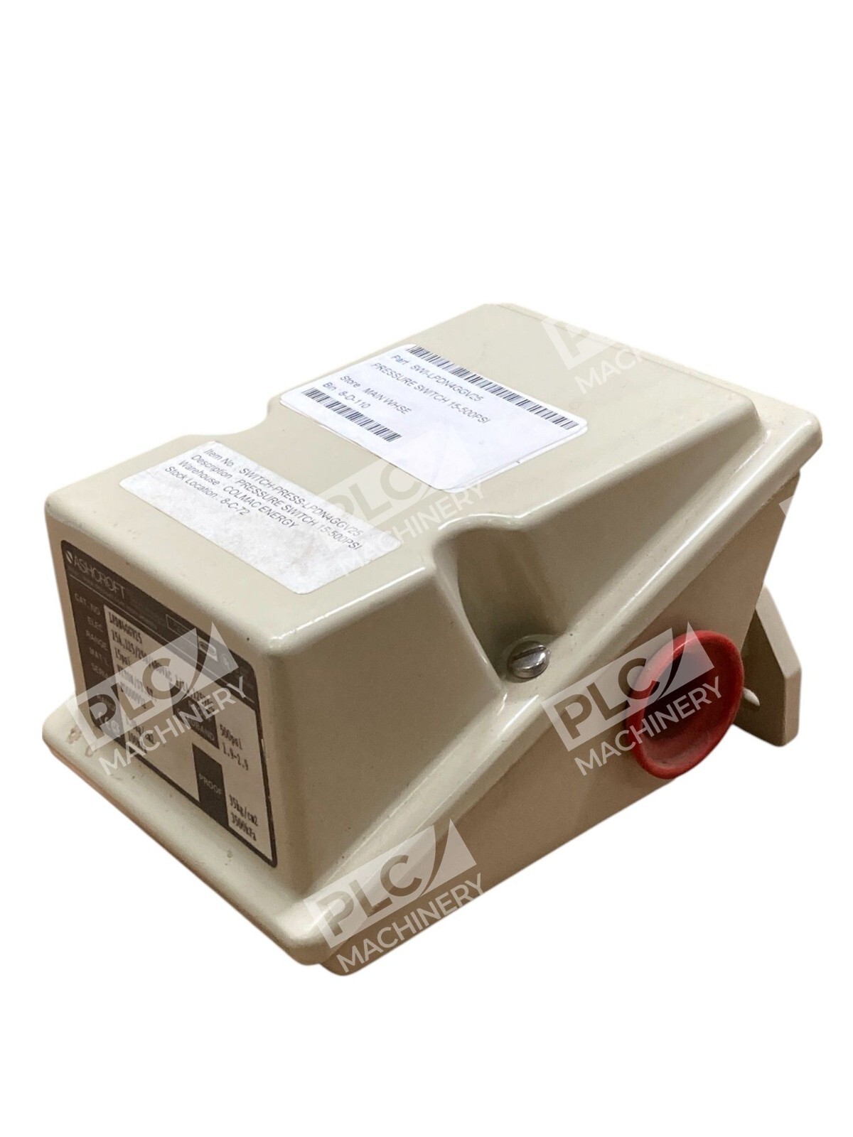 Ashcroft Dresser 15PSI Range 500PSI Proof 15A 0.5A Pressure Switch LPDN4GGV25 - Image 3