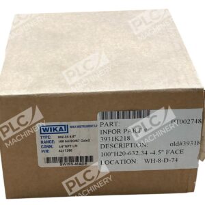 Wika 4217250 - Wika 632.34 4.5" 100InH2O 57Ozin2 1/4"NPT LM Pressure Gauge