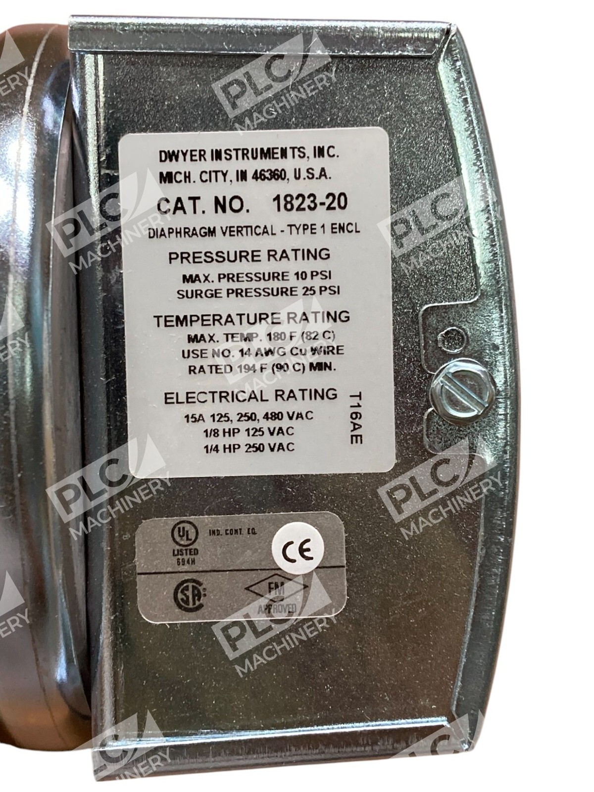 Dwyer Series 1800 Pressure Switch 1823-20 - Image 7
