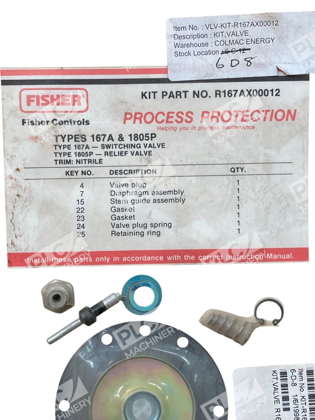 Fisher Rebuild Kit R167AX00012 - Image 4