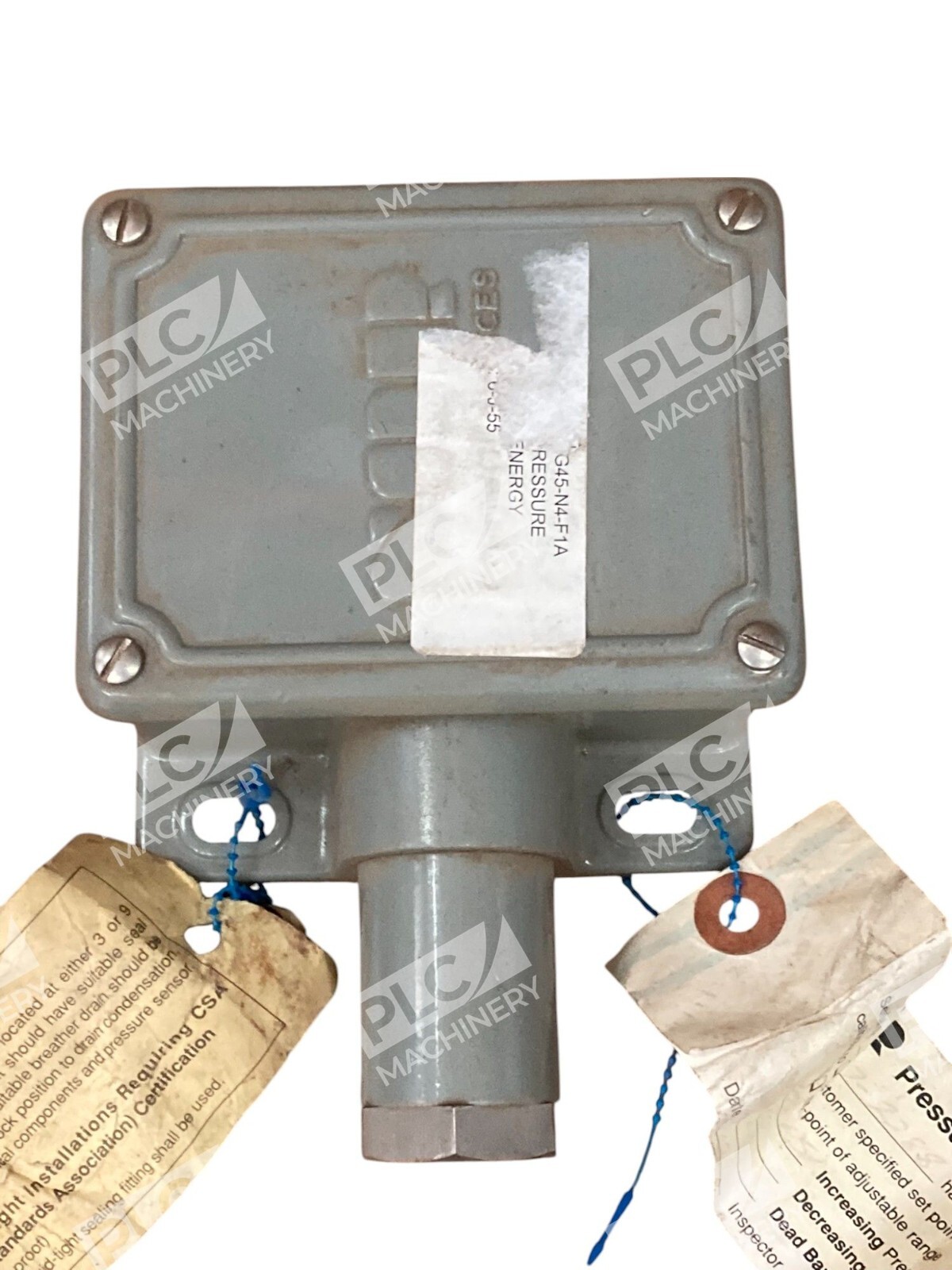 SOR 5NN-G45-N4-F1A - SOR Static O Ring 45-550PSI Pressure Switch 5NN-G45-N4-F1A
