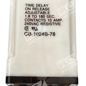 Tyco CB-1024B-78 - Tyco Potter & Brumfield 120VAC 1.8-180Sec 10A Time Delay Rel