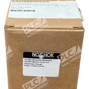 Noshok 25-200-100-inH2O - Noshok McMaster 1/4NPT Bottom Connector 2.5 Diaphragm Gauge