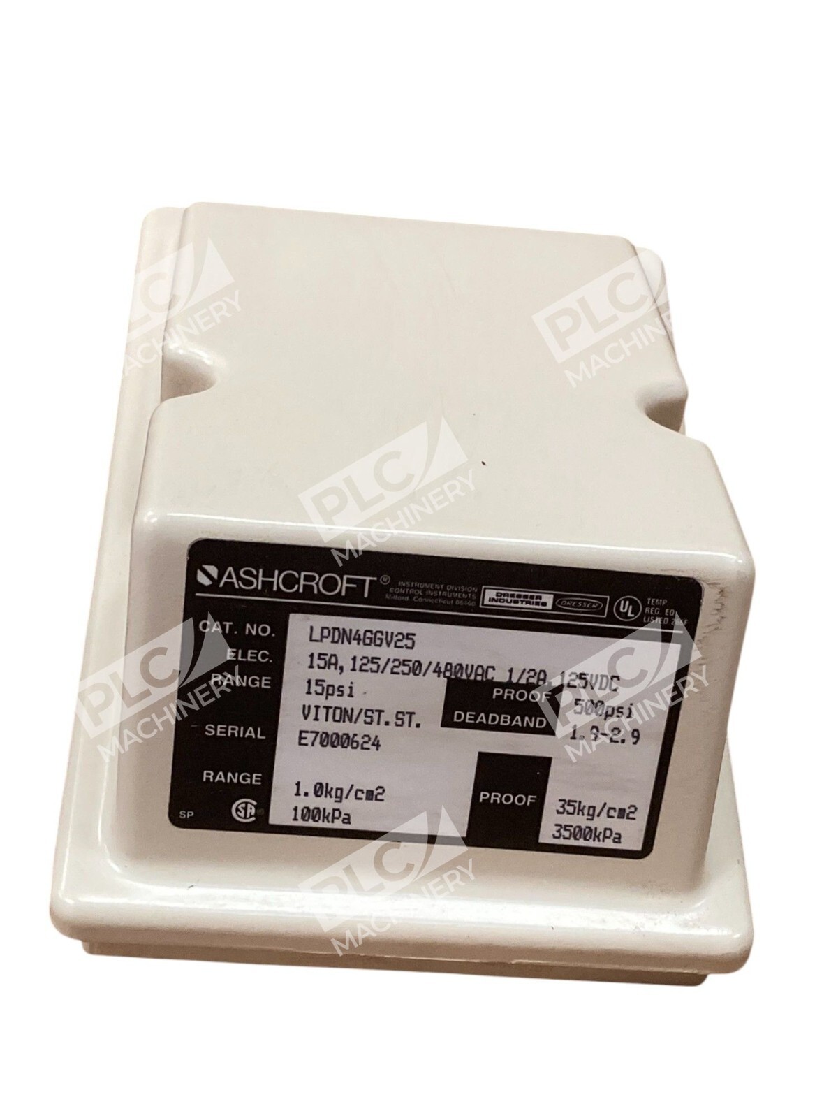 Ashcroft Dresser 15-500psi Viton 8NA39582 15A Pressure Switch LPDN4GGV25 - Image 5