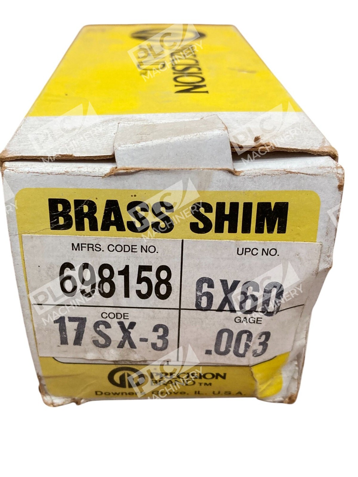 Precision Brand 6X60 .003" Gage 17SX-3 Brass Shim 698158 - Image 3