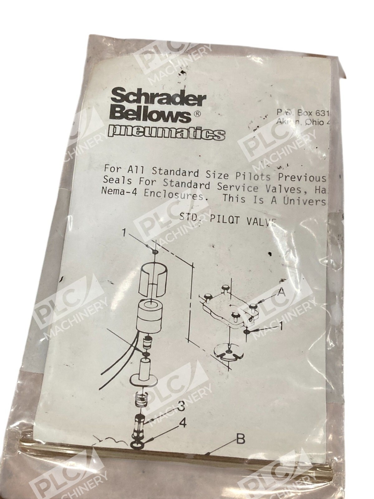 Schrader Bellows Service Seal Kit K352166 - Image 6