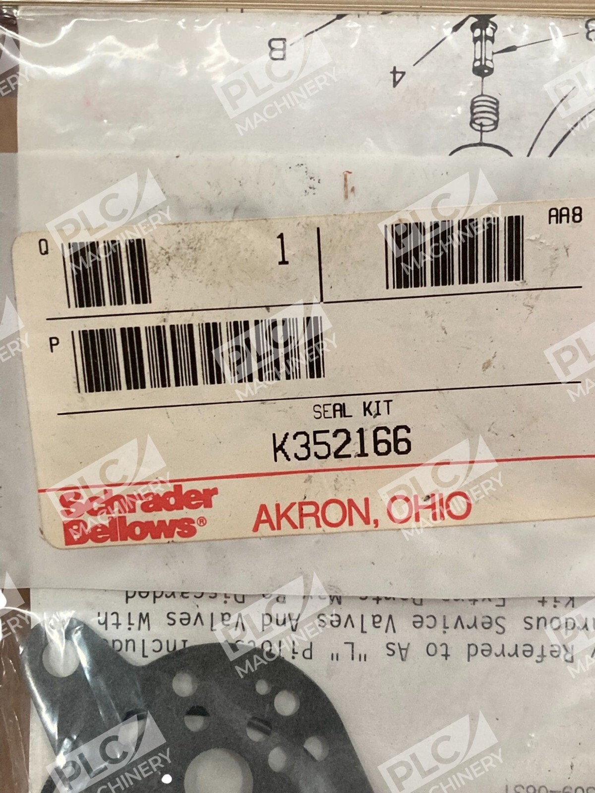 Schrader Bellows Service Seal Kit K352166 - Image 3