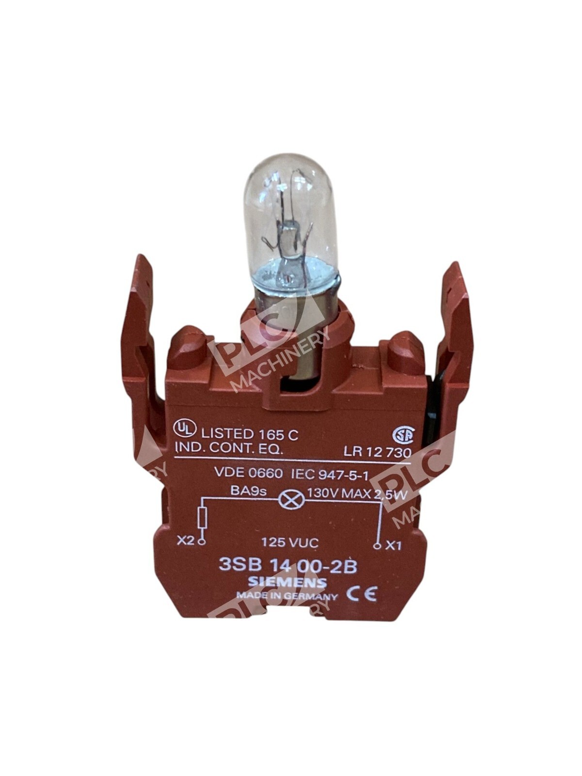 Siemens 3SB1400-2B BA9s Lampholder UC 110/125V With Lamp - Image 4
