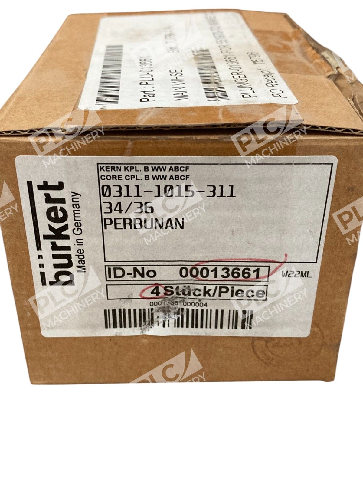 Burkert 0311-1015-311 34/36 Perbunan Plunger 013661 (Box of 4) - Image 3