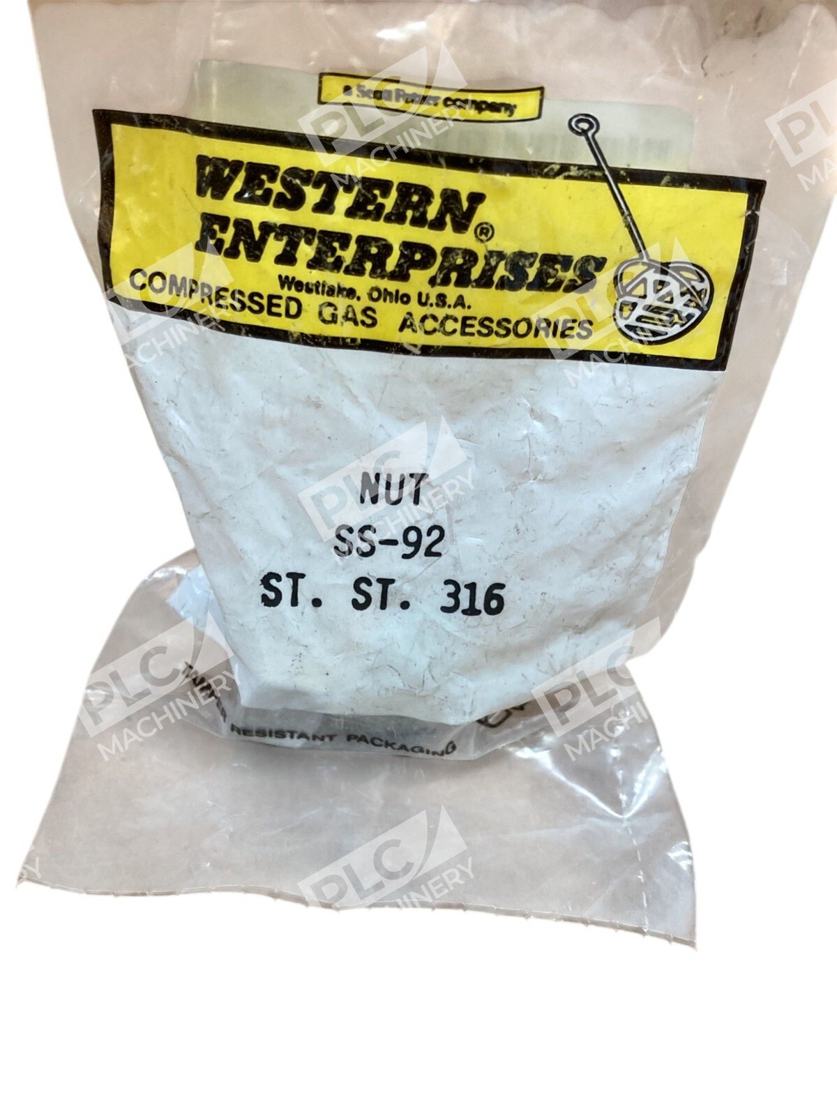 Western Enterprises Compressed Gas Accessories ST. ST. 316 Nut SS-92 - Image 3