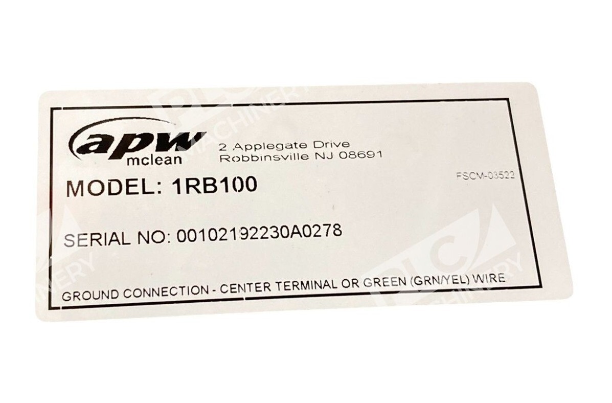 APW Mclean Cooling Fan Assembly 1RB100 - Image 3