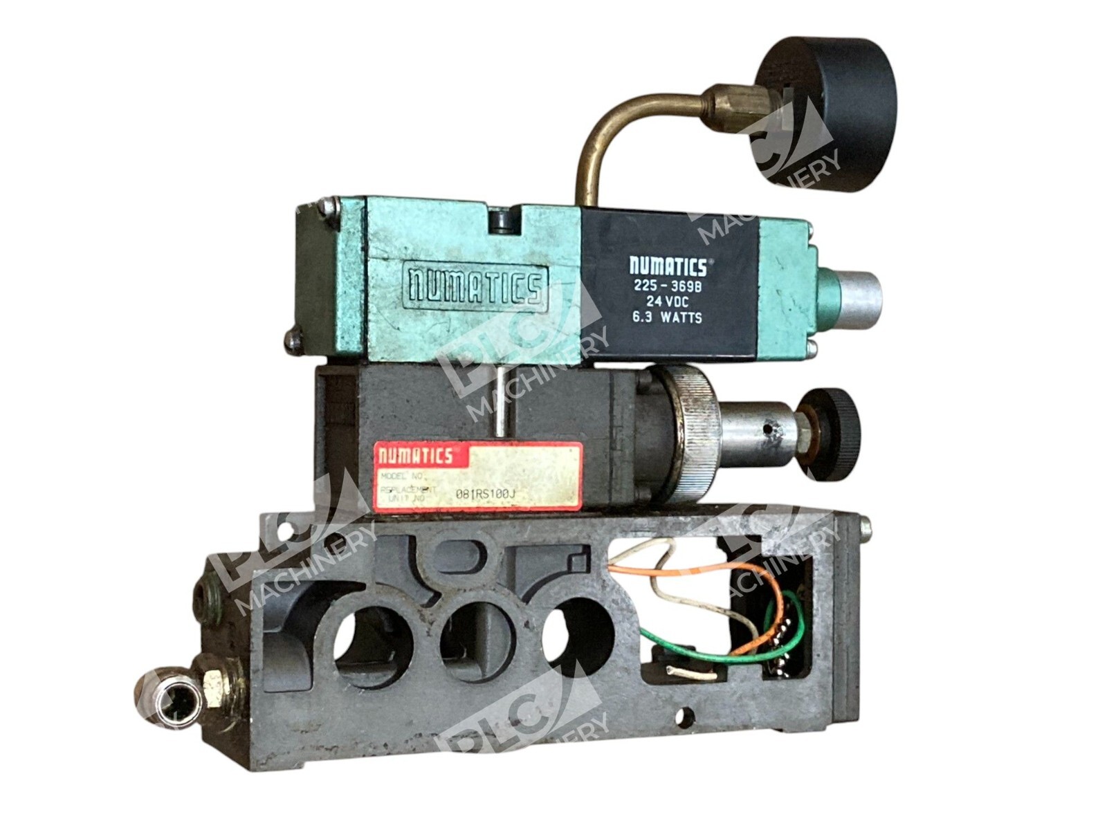 Numatics 081RS100J - Numatics 225-369B Solenoid Valve Regulator Manifold Assembly