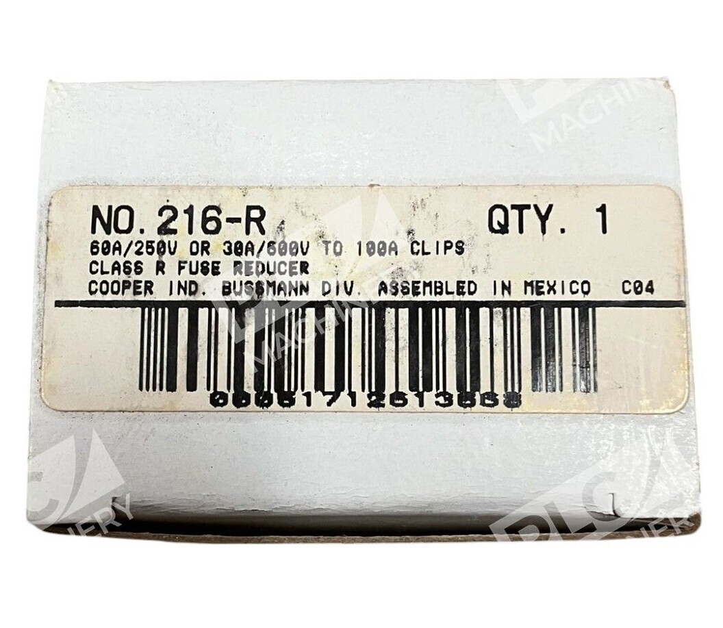 Cooper 216-R - Cooper Bussmann 60A/250V Or 30A/600V To 100A Clips Class R F