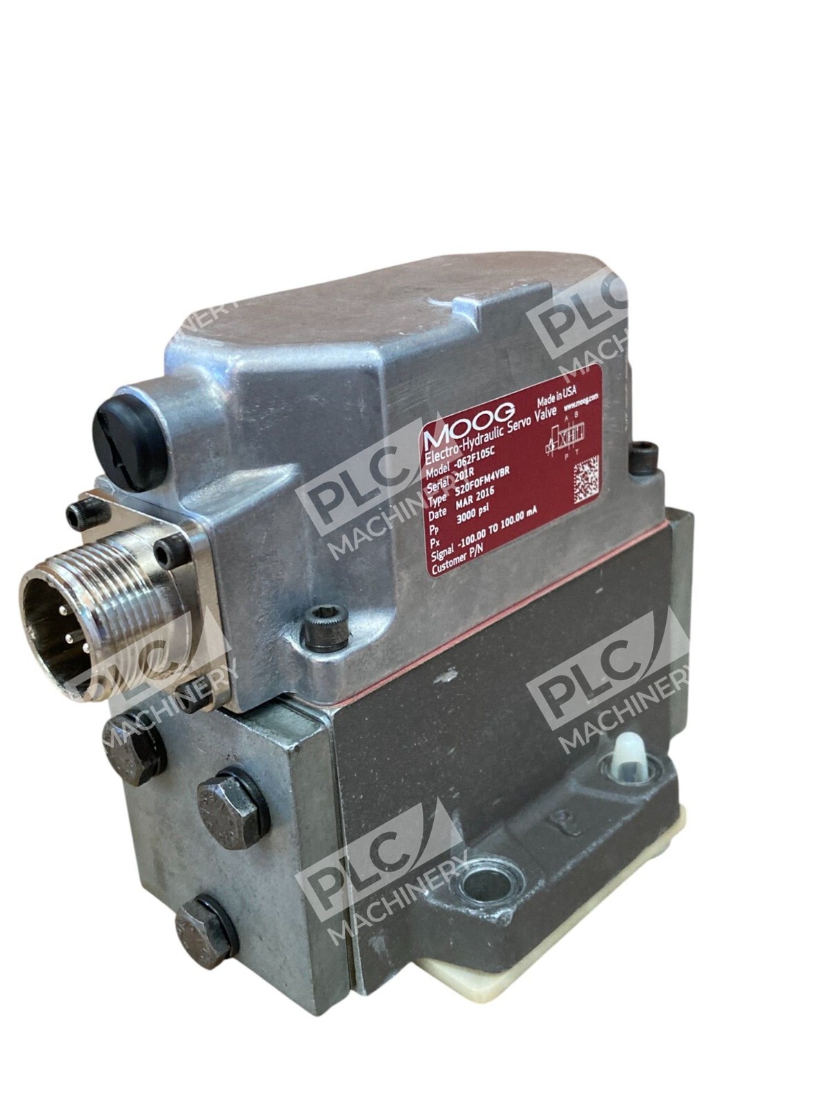 MOOG S20FOFM4VBR 3000PSI 191R Electro-Hydraulic Servo Valve 062F105C - Image 7