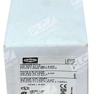 Hubbell L620P - Hubbell 2 Pole 20A 250V Locking Plug L620P