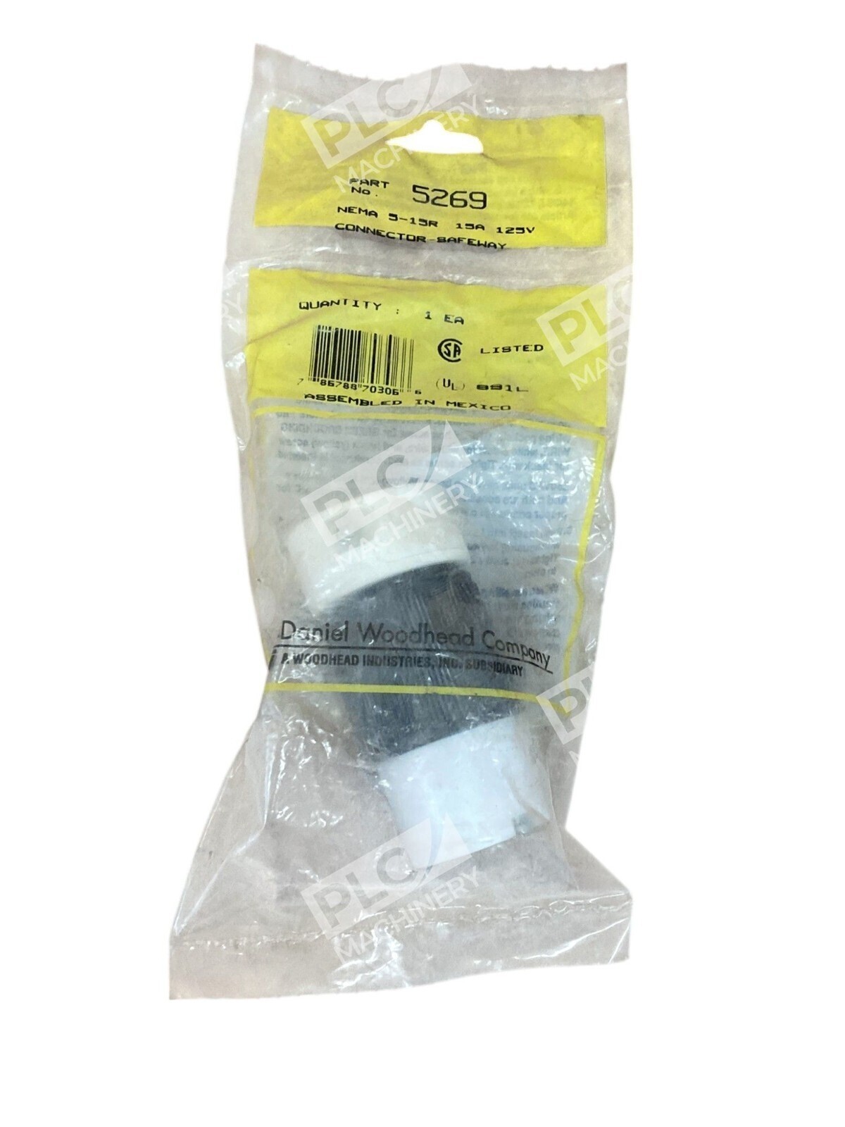 Daniel Woodhead Co NEMA 5-15R 15A 125V Connector-Safeway 5269 (lot of 3) - Image 3