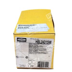 Hubbell HBL2431SW - Hubbell 20A 480V Safety-Shroud Twist-Lock Watertight Plug HB