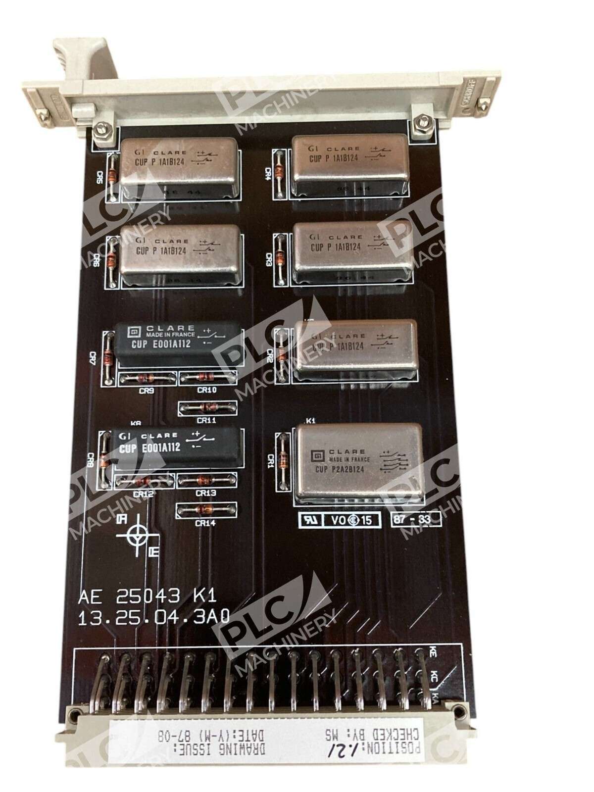ABB Stal AE 25043 K1 13.25.04.3A0 Reed Relay Card 15V Module 265219-1 - Image 7