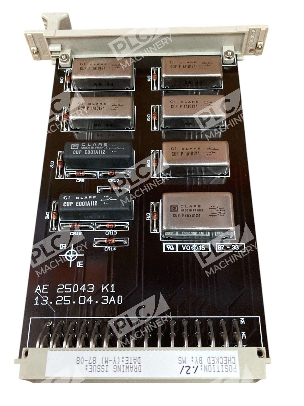 ABB Stal AE 25043 K1 13.25.04.3A0 Reed Relay Card 15V Module 265219-1 - Image 6