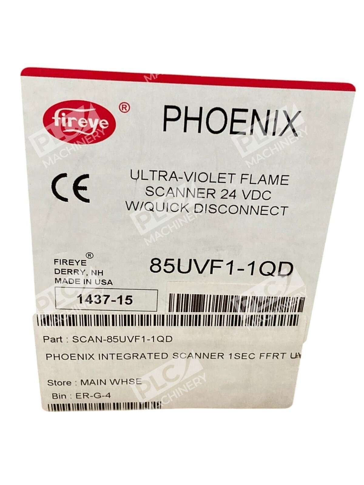 Fireye Ulta-Violet Flame Scanner 24VDC W/ Quick Disconnect Phoenix 85UVF1-1QD - Image 3