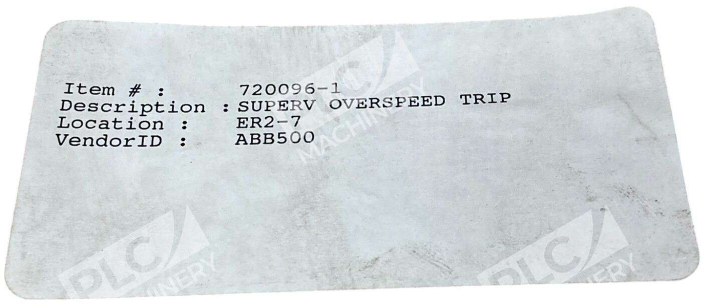 ABB Stal Supervisor Overspeed Trip Module 720096-1 - Image 4