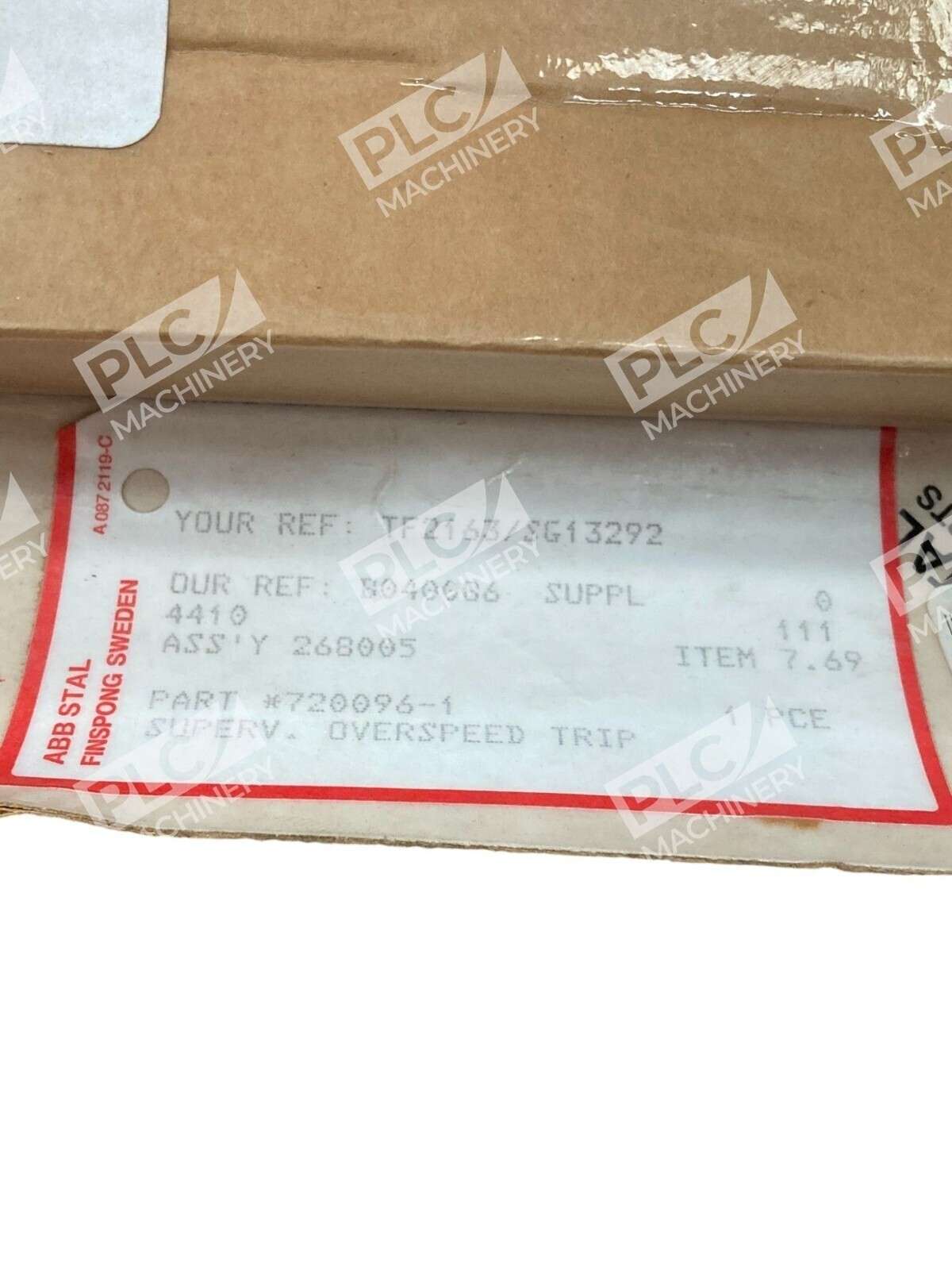 ABB Stal Supervisor Overspeed Trip Module 720096-1 - Image 5