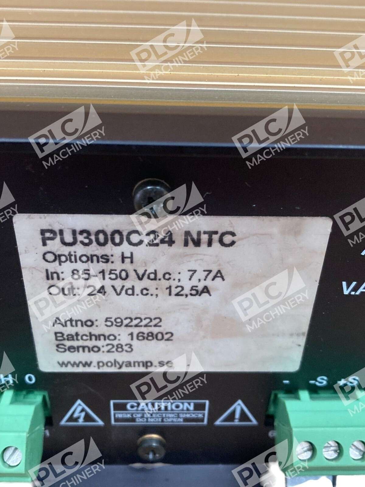 Polyamp Option H 7.7A In 12.5A Out DC/DC Converter PU300C24 NTC - Image 4