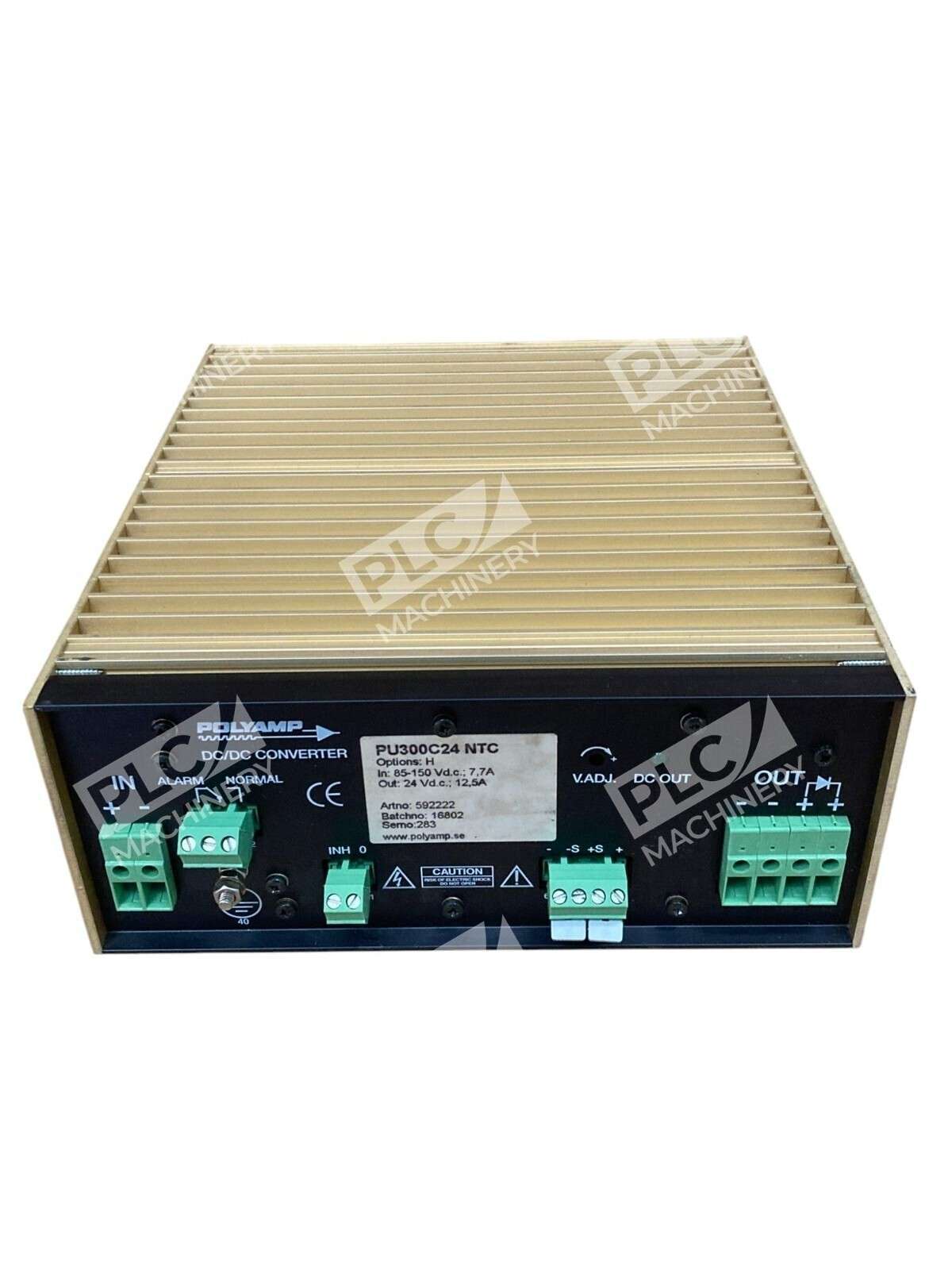 Polyamp PU300C24 NTC - Polyamp Option H 7.7A In 12.5A Out DC/DC Converter PU300C24