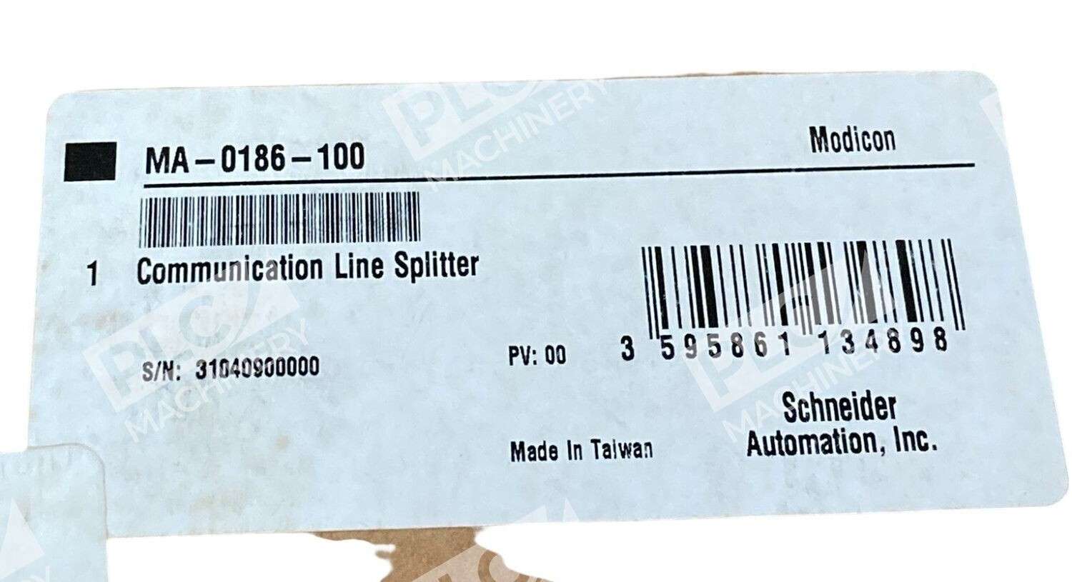 Schneider Automation Modicon Communication Line Splitter MA-0186-100 - Image 3