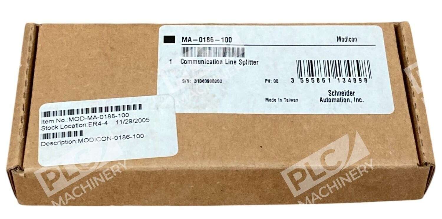 Schneider MA-0186-100 - Schneider Automation Modicon Communication Line Splitter MA-