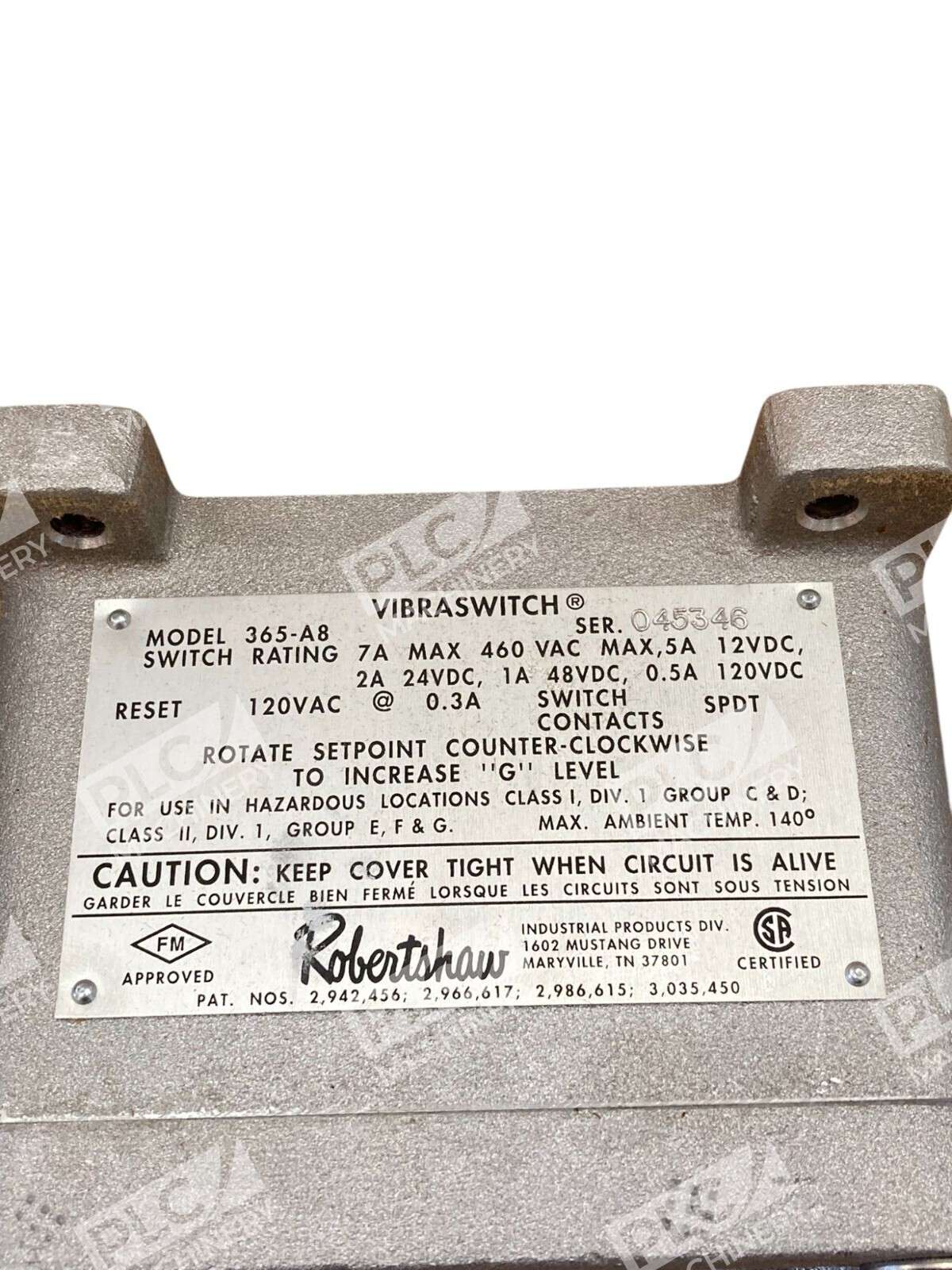 Robertshaw 7A Vibraswitch Malfunction Detector 365-A8 - Image 8