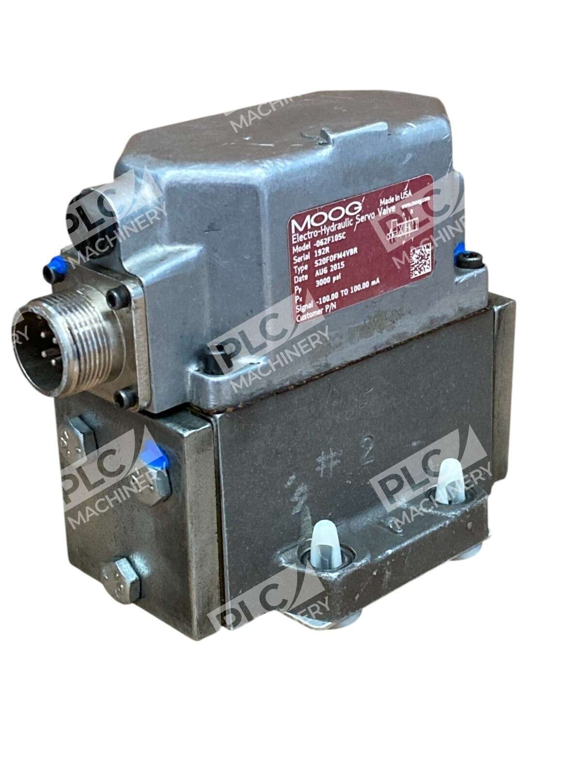 MOOG 062-F105C - MOOG 192R S20F0FM4VBR 3000PSI Electro-Hydraulic Servo Valve
