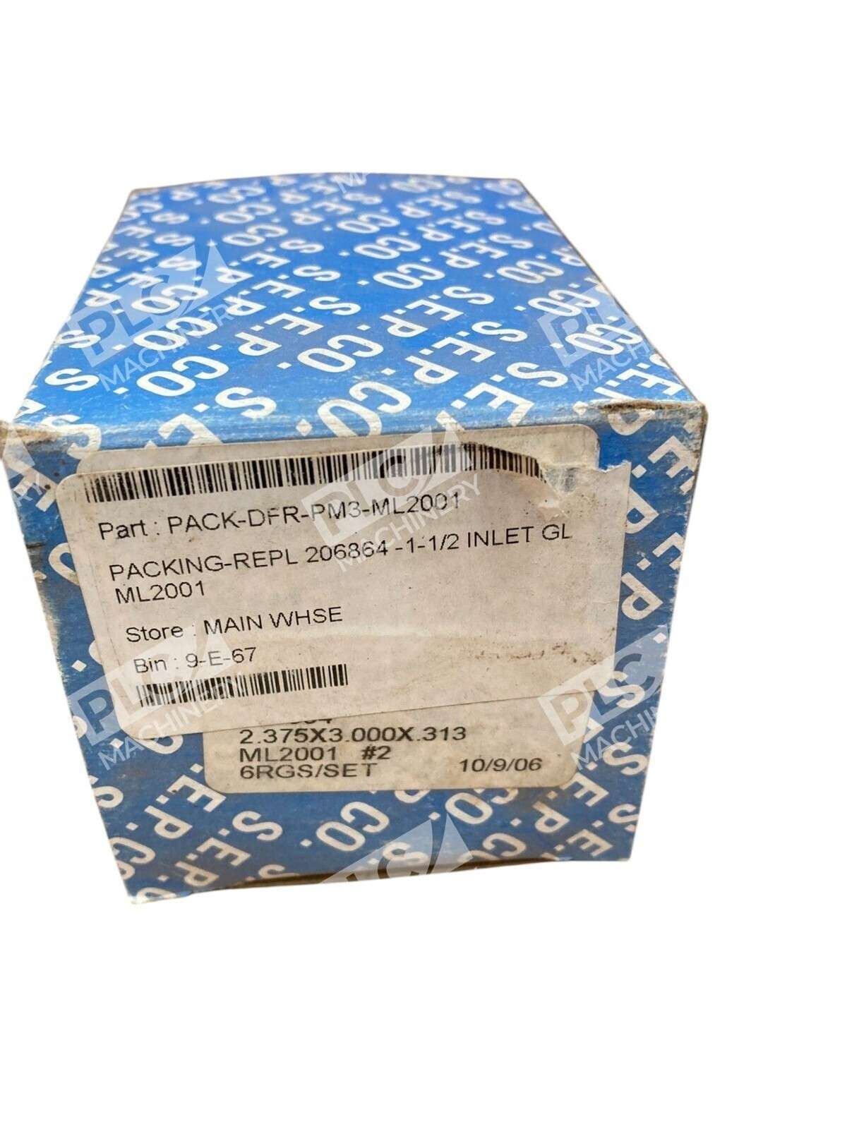 SEP 280864 2.375X3.000X0.313 ML2001 #2 6RGS/SET Graphite Packing SDN15FAC-12D4 - Image 2