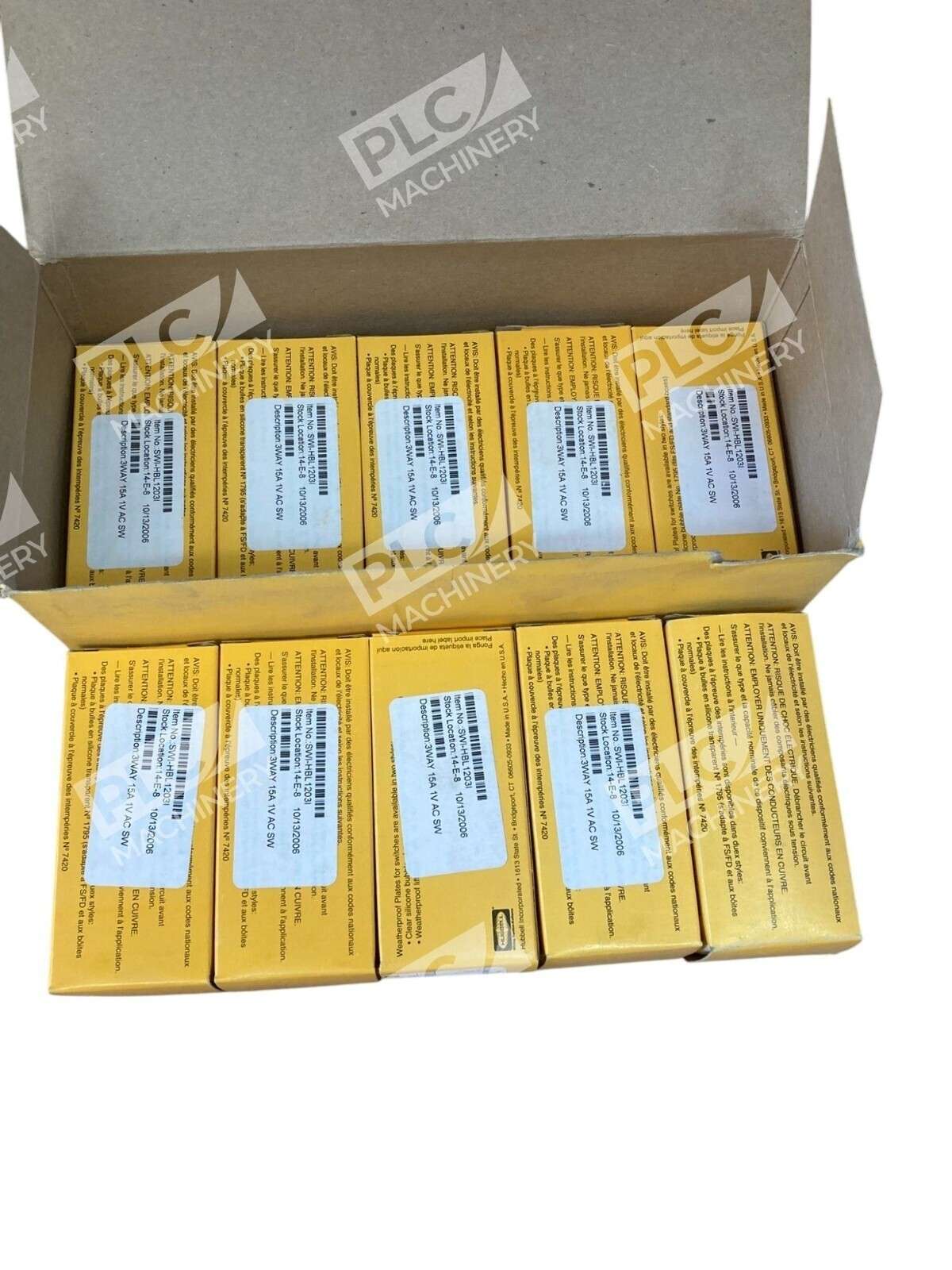 Hubbell Ivory Series 1200 15A 3-Way Toggle Switch HBL1203I (Box of 10) - Image 7
