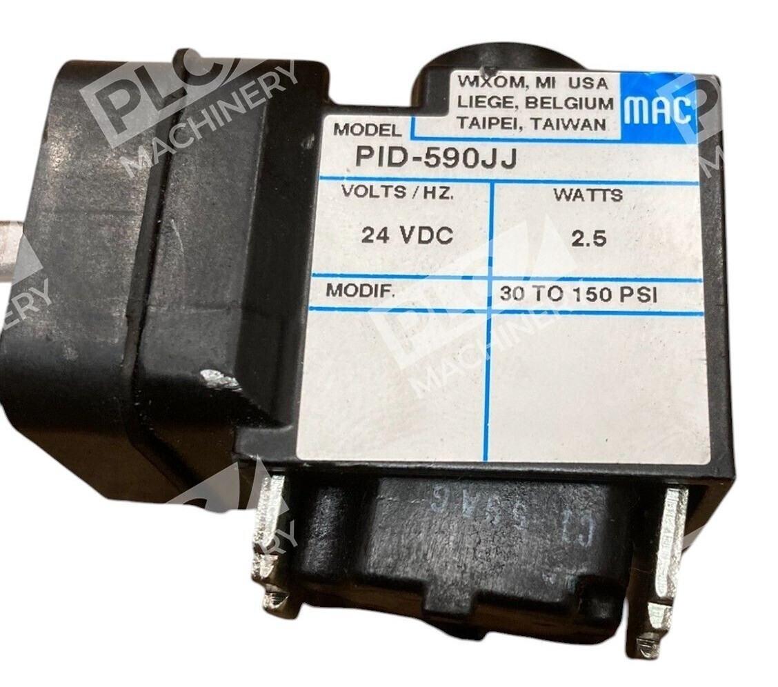 MAC 24VDC 2.5W 30-150PSI Valve PID-590JJ - Image 2