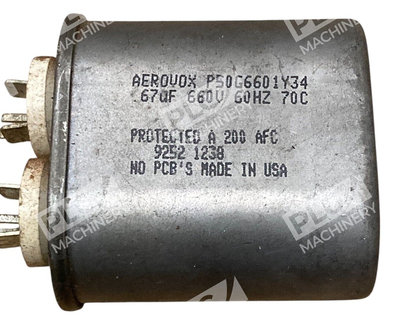Aerovox P50G6601Y34 - Aerovox 67uF 660V 60Hz Capacitor P50G6601Y34