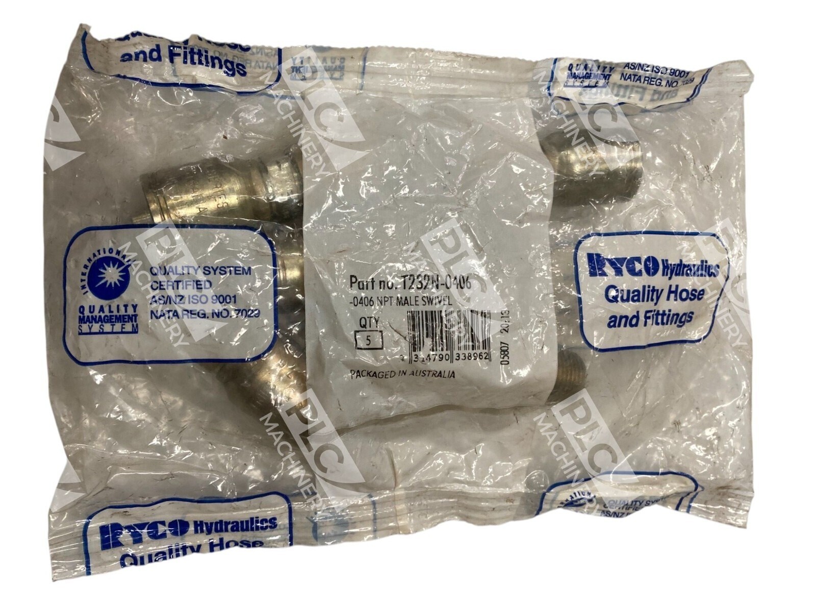 Ryco T232N-0406 - Ryco Hydraulics -0406 NPT Male Swivel Fitting T232N-0406 (Ba